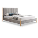 Meridian Kona Grey Polyester Fabric King Bed IMAGE 1