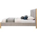 Meridian Kona Grey Polyester Fabric King Bed IMAGE 4