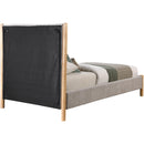  Color_Grey/ Natural  Size_Twin  -- Kona Grey Fabric Upholstered Twin Bed IMAGE 5