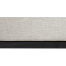  Color_Beige/ Black  Size_King  -- Logan Beige Linen Textured Fabric Upholstered King Bed IMAGE 7