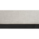 Meridian Logan Beige Linen Textured Fabric King Bed IMAGE 7
