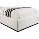  Color_Beige/ Black  Size_Twin  -- Logan Beige Linen Textured Fabric Upholstered Twin Bed IMAGE 6