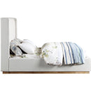  Color_Cream/ Natural  Size_Full  -- Logan Cream Linen Textured Fabric Upholstered Full Bed IMAGE 4