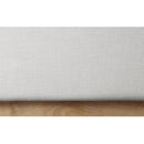 Meridian Logan Cream Linen Textured Fabric Full Bed IMAGE 7