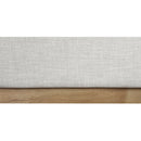  Color_Cream/ Natural  Size_King  -- Logan Cream Linen Textured Fabric Upholstered King Bed IMAGE 7