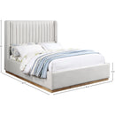  Color_Cream/ Natural  Size_King  -- Logan Cream Linen Textured Fabric Upholstered King Bed IMAGE 8
