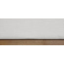 Meridian Logan Cream Linen Textured Fabric Twin Bed IMAGE 7