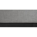 Meridian Logan Grey Linen Textured Fabric King Bed IMAGE 7
