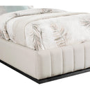 Color_Beige/ Black  Size_Twin  -- Lucia Beige Linen Textured Fabric Upholstered Twin Bed IMAGE 6
