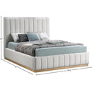  Color_Cream/ Natural  Size_Full  -- Lucia Cream Linen Textured Fabric Upholstered Full Bed IMAGE 12
