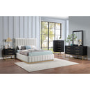  Color_Cream/ Natural  Size_Full  -- Lucia Cream Linen Textured Fabric Upholstered Full Bed IMAGE 9