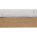 Meridian Lucia Cream Linen Textured Fabric King Bed IMAGE 7