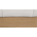  Color_Cream/ Natural  Size_Queen  -- Lucia Cream Linen Textured Fabric Upholstered Queen Bed IMAGE 7