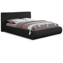  Color_Black Size_Full -- Nash Black Boucle Fabric Upholstered Full Bed IMAGE 1