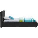  Color_Black  Size_Twin  -- Nash Black Boucle Fabric Upholstered Twin Bed IMAGE 5