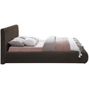 Meridian Nash Brown Boucle Fabric Full Bed IMAGE 5
