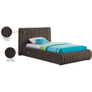  Color_Brown  Size_Twin  -- Nash Brown Boucle Fabric Upholstered Twin Bed IMAGE 10