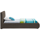  Color_Brown  Size_Twin  -- Nash Brown Boucle Fabric Upholstered Twin Bed IMAGE 5