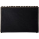 Meridian Nash Brown Boucle Fabric Twin Bed IMAGE 6