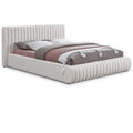  Color_Cream  Size_Full  -- Nash Cream Boucle Fabric Upholstered Full Bed IMAGE 1