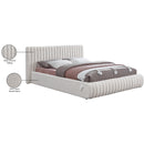  Color_Cream  Size_Queen  -- Nash Cream Boucle Fabric Upholstered Queen Bed IMAGE 10