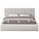 Meridian Nash Cream Boucle Fabric Queen Bed IMAGE 3