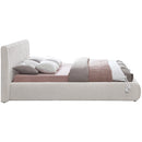  Color_Cream  Size_Queen  -- Nash Cream Boucle Fabric Upholstered Queen Bed IMAGE 5