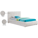  Color_Cream  Size_Twin  -- Nash Cream Boucle Fabric Upholstered Twin Bed IMAGE 10
