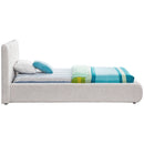  Color_Cream  Size_Twin  -- Nash Cream Boucle Fabric Upholstered Twin Bed IMAGE 5