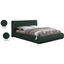 Meridian Nash Green Boucle Fabric Full Bed IMAGE 10