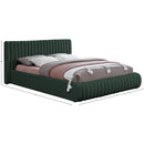 Meridian Nash Green Boucle Fabric Full Bed IMAGE 9