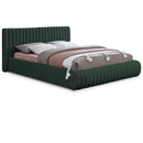  Color_Green  Size_King  -- Nash Green Boucle Fabric Upholstered King Bed IMAGE 1