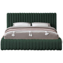 Meridian Nash Green Boucle Fabric King Bed IMAGE 3