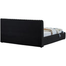 Meridian Nico Black Velvet King Bed IMAGE 7