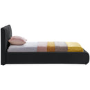  Color_Black  Size_Twin  -- Nico Black Velvet Upholstered Twin Bed IMAGE 5