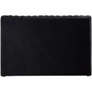 Meridian Nico Black Velvet Twin Bed IMAGE 6