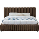  Color_Brown  Size_Full  -- Nico Brown Velvet Upholstered Full Bed IMAGE 3