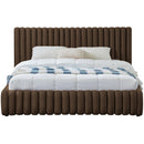 Meridian Nico Brown Velvet Full Bed IMAGE 3