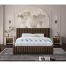  Color_Brown  Size_Full  -- Nico Brown Velvet Upholstered Full Bed IMAGE 4
