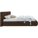 Color_Brown  Size_King  -- Nico Brown Velvet Upholstered King Bed IMAGE 5
