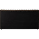 Meridian Nico Brown Velvet Queen Bed IMAGE 6