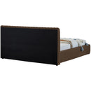  Color_Brown  Size_Queen  -- Nico Brown Velvet Upholstered Queen Bed IMAGE 7