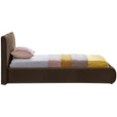  Color_Brown  Size_Twin  -- Nico Brown Velvet Upholstered Twin Bed IMAGE 5