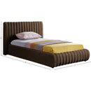  Color_Brown  Size_Twin  -- Nico Brown Velvet Upholstered Twin Bed IMAGE 7