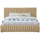 Color_Camel  Size_King  -- Nico Camel Velvet Upholstered King Bed IMAGE 3