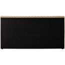  Color_Camel  Size_Queen  -- Nico Camel Velvet Upholstered Queen Bed IMAGE 6