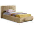  Color_Camel Size_Twin -- Nico Camel Velvet Upholstered Twin Bed IMAGE 1