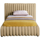  Color_Camel  Size_Twin  -- Nico Camel Velvet Upholstered Twin Bed IMAGE 3