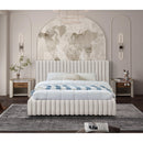  Color_Cream  Size_King  -- Nico Cream Velvet Upholstered King Bed IMAGE 4