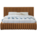  Color_Saddle  Size_Full  -- Nico Saddle Velvet Upholstered Full Bed IMAGE 3